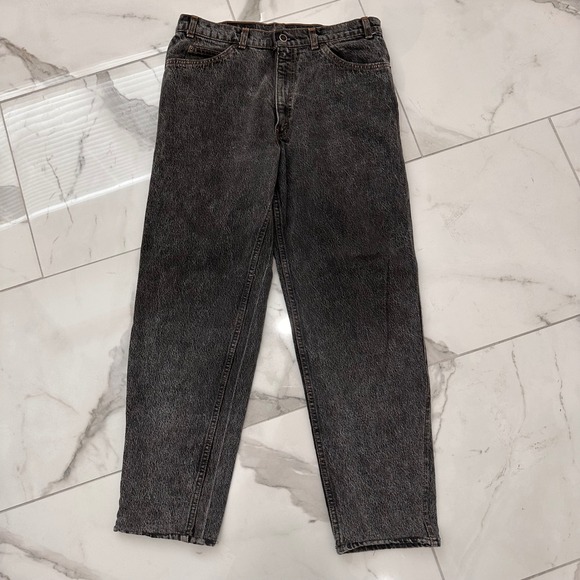 Vintage 80's Levi's Gray Acid Wash Faded Denim Jeans Silver Tab Women's 30x29 - Picture 9 of 11